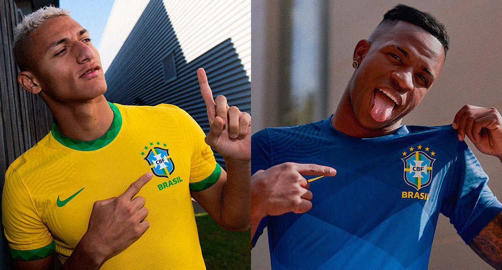 camiseta de brasil en qatar 2022