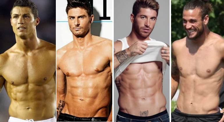 jovenes futbolistas guapos