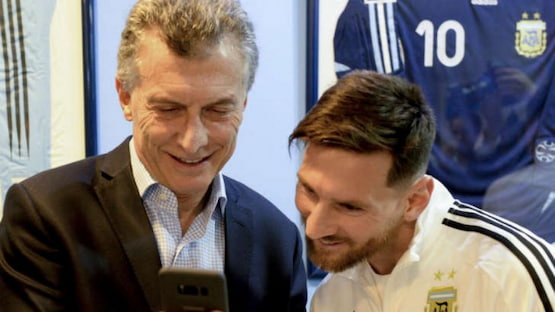 macri y messi