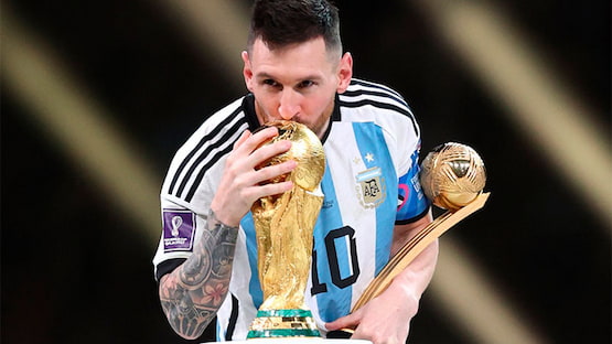 fotos de messi campeon del mundo