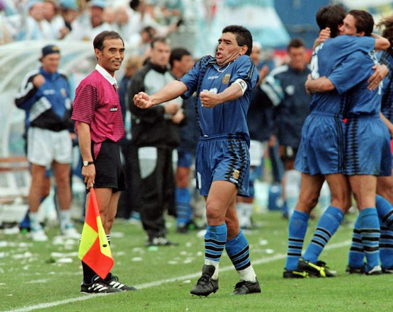 maradona en el mundial 94