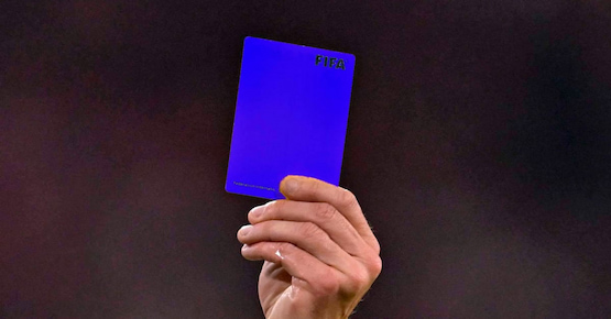 tarjeta azul fifa
