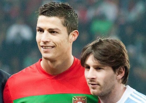 fotos de messi y cristiano
