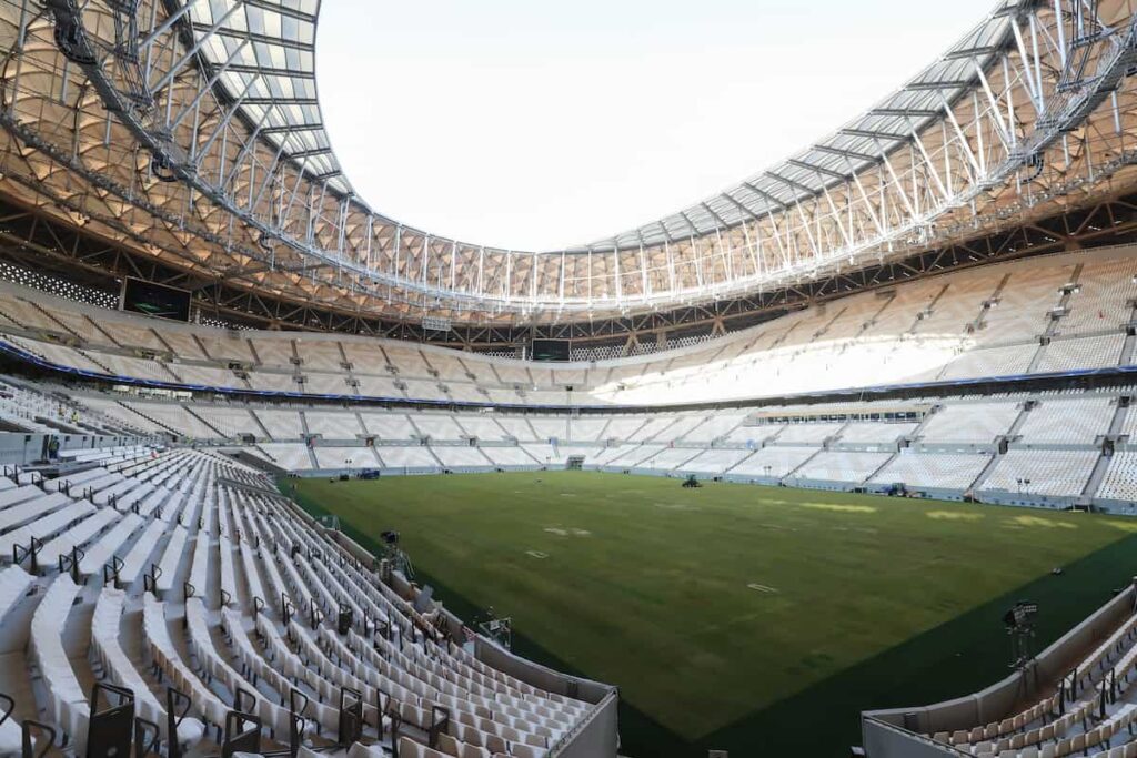 Vista interior del estadio Lusail en Qatar, sede de la Finalissima 2026 entre Argentina y España